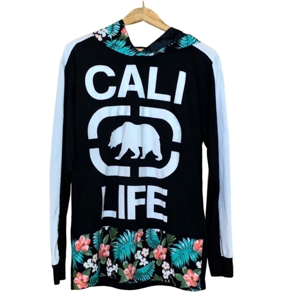 Bailey Life Cali Life tropical hoodie t-shirt Size Medium